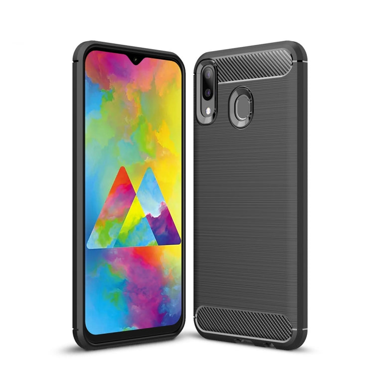 Brushed Texture Carbon Fiber Shockproof TPU Case for