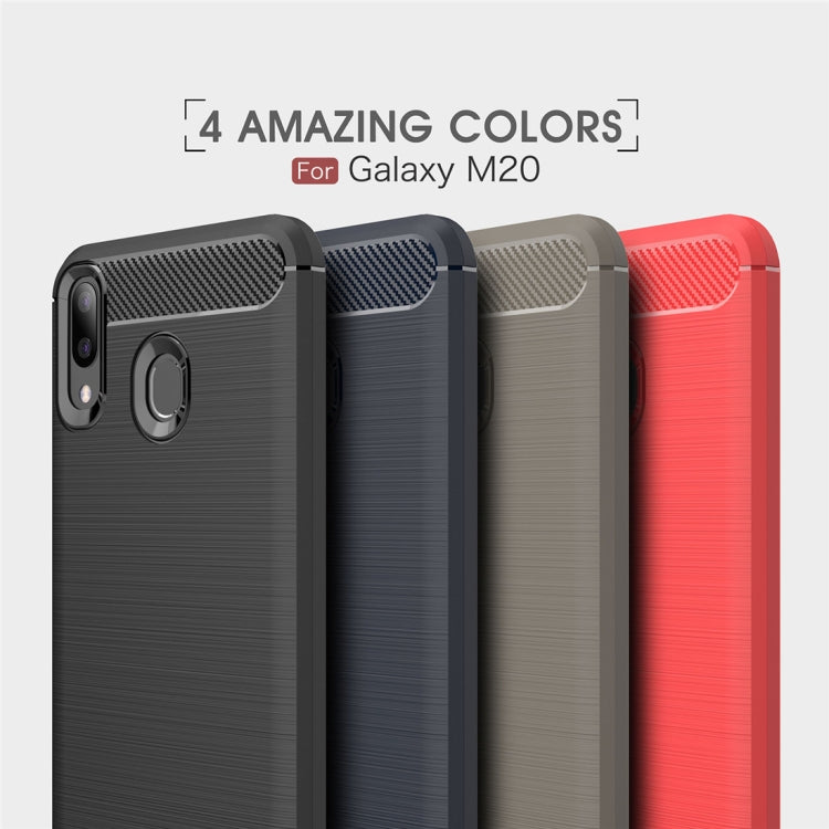 Brushed Texture Carbon Fiber Shockproof TPU Case for