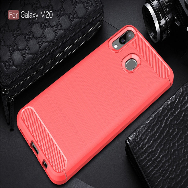 Brushed Texture Carbon Fiber Shockproof TPU Case for
