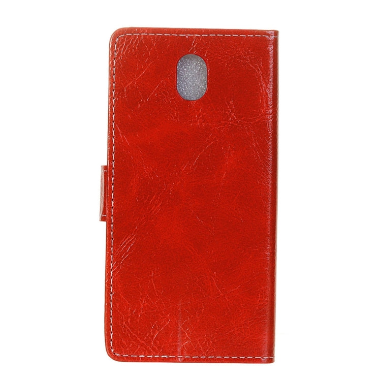 For Galaxy J3 (2017) (EU Version) Retro Crazy Horse Texture Horizontal Flip Leather Case with Holder & Card Slots & Wallet & Photo Frame