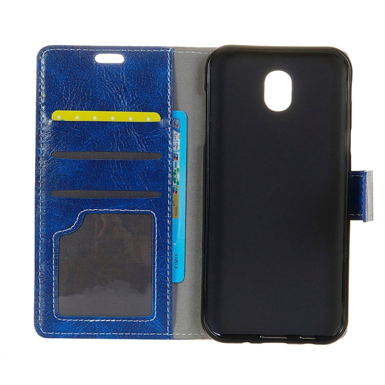 For Galaxy J5 (2017) (EU Version) Retro Crazy Horse Texture Horizontal Flip Leather Case with Holder & Card Slots & Wallet & Photo Frame