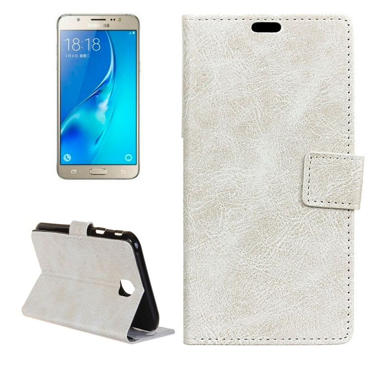 For Galaxy J5 (2017) (EU Version) Retro Crazy Horse Texture Horizontal Flip Leather Case with Holder & Card Slots & Wallet & Photo Frame