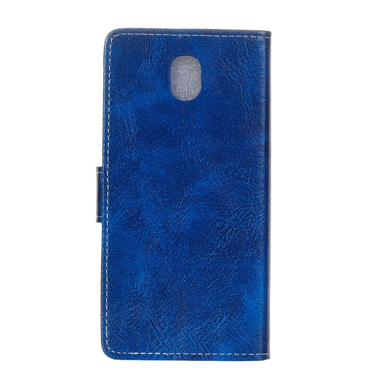 For Galaxy J7 (2017) (EU Version) Retro Crazy Horse Texture Horizontal Flip Leather Case with Holder & Card Slots & Wallet & Photo Frame