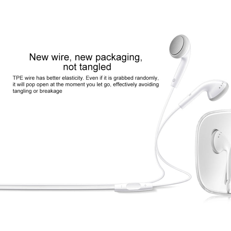 MEIZU EP21 3.5mm Jack In-ear Wired Control Earphone, Support Calls & Quick Photo & Voice Search, Cable Length: 1.2m(White)