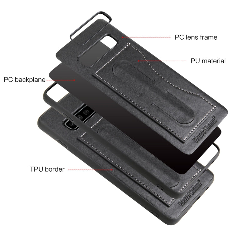 Fierre Shann Full Coverage Protective Leather Case for Galaxy S10,  with Holder & Card Slot
