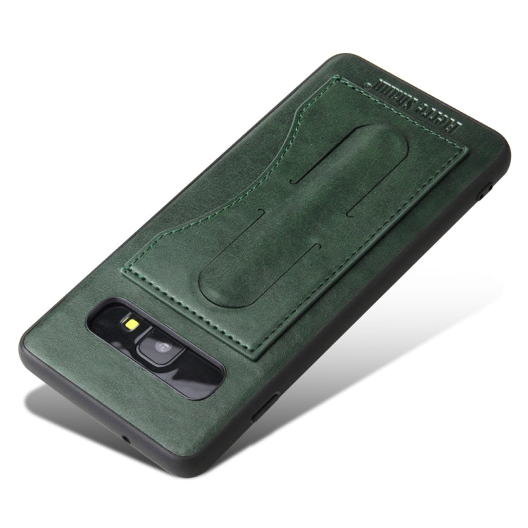 Fierre Shann Full Coverage Protective Leather Case for Galaxy S10,  with Holder & Card Slot