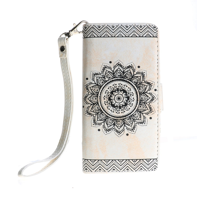 For Galaxy A3 (2017) Embossment Mandala Pattern Horizontal Flip Leather Case with Holder & Card Slots & Wallet & Lanyard