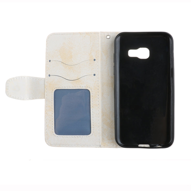For Galaxy A3 (2017) Embossment Mandala Pattern Horizontal Flip Leather Case with Holder & Card Slots & Wallet & Lanyard