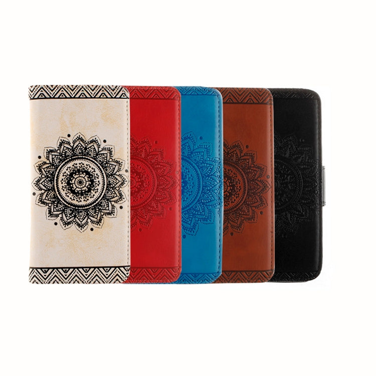 For Galaxy A3 (2017) Embossment Mandala Pattern Horizontal Flip Leather Case with Holder & Card Slots & Wallet & Lanyard