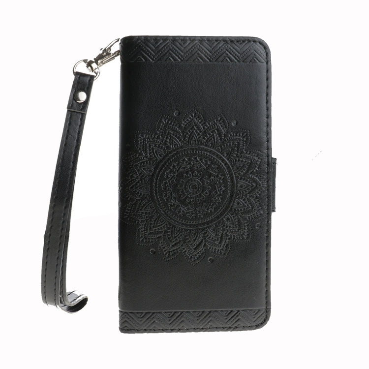 For Galaxy A5 (2017) Embossment Mandala Pattern Horizontal Flip Leather Case with Holder & Card Slots & Wallet & Lanyard