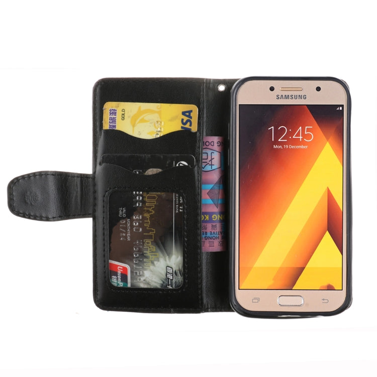 For Galaxy A5 (2017) Embossment Mandala Pattern Horizontal Flip Leather Case with Holder & Card Slots & Wallet & Lanyard