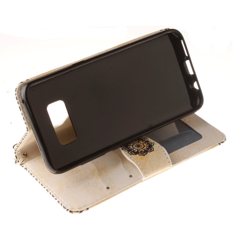 For Galaxy Note 8 Embossment Mandala Pattern Horizontal Flip Leather Case with Holder & Card Slots & Wallet & Lanyard