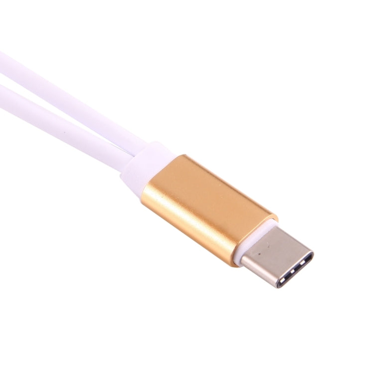 USB-C / Type-C Male to 3.5mm Female & Type-C Female Audio Adapter