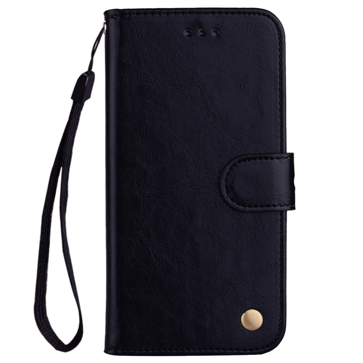Business Style Oil Wax Texture Horizontal Flip Leather Case for Galaxy A6 Plus (2018), with Holder & Card Slots & Wallet