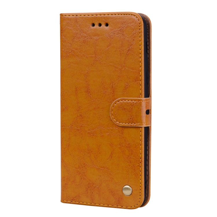 Business Style Oil Wax Texture Horizontal Flip Leather Case for Galaxy A6 Plus (2018), with Holder & Card Slots & Wallet