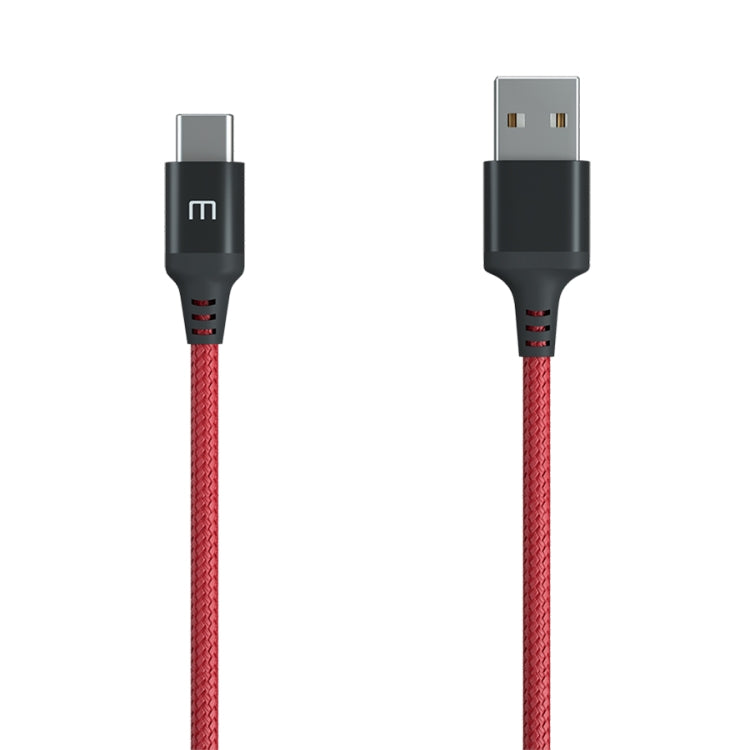 Meizu 1.2m 3A Weave Style Metal Head USB-C / Type-C  to USB 2.0 Data Sync Charging Cable(Red)