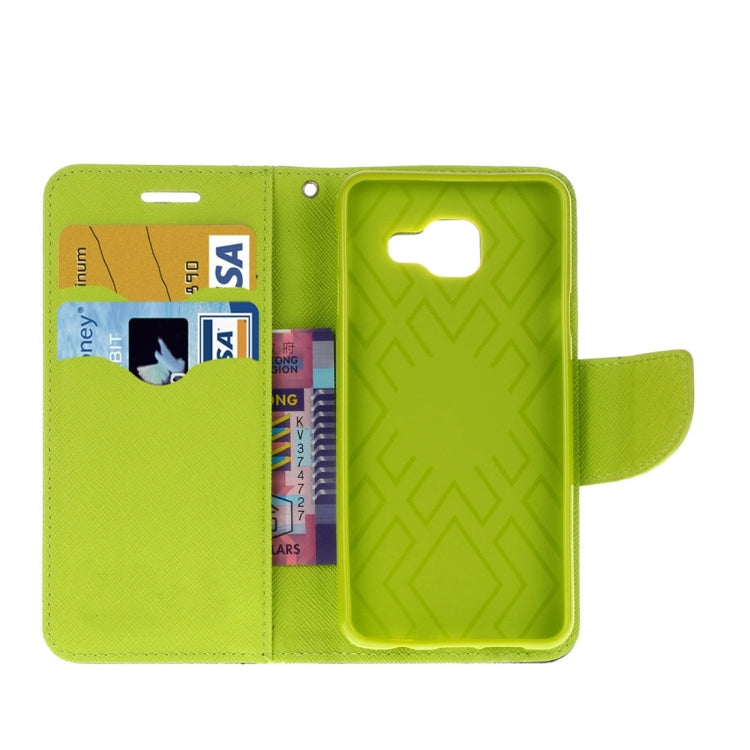 For Galaxy J7 Prime Cross Texture Leather Case with Card Slots & Holder & Wallet