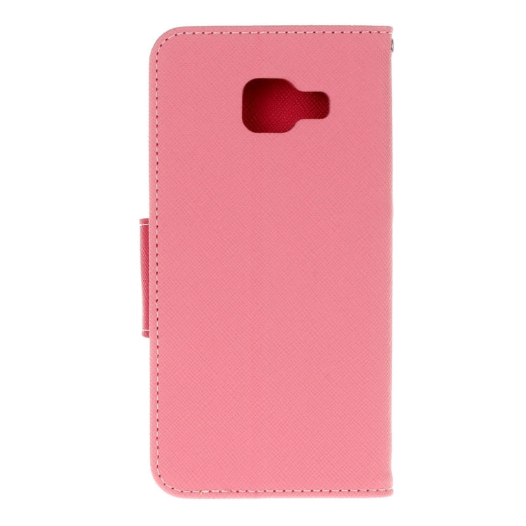 For Galaxy J7 Prime Cross Texture Leather Case with Card Slots & Holder & Wallet