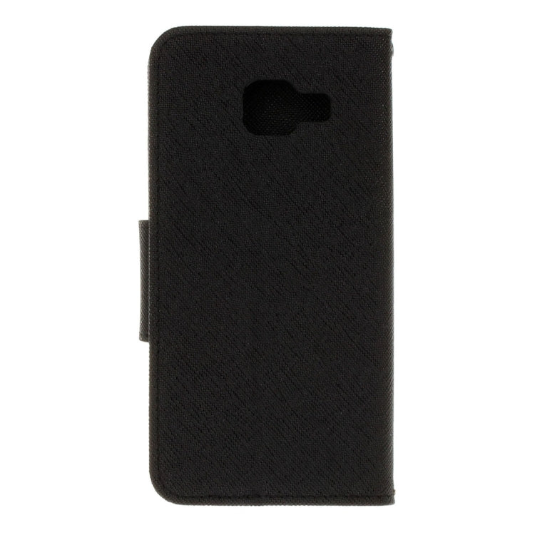 For Galaxy J5 Prime Cross Texture Leather Case with Card Slots & Holder & Wallet