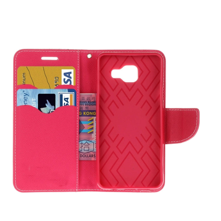 For Galaxy J5 Prime Cross Texture Leather Case with Card Slots & Holder & Wallet