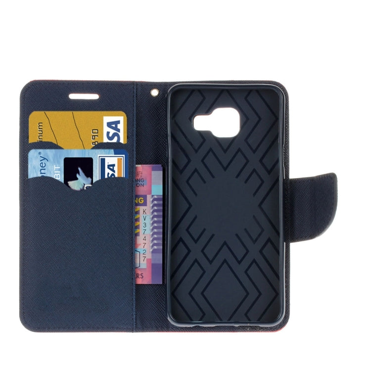 For Galaxy J5 Prime Cross Texture Leather Case with Card Slots & Holder & Wallet