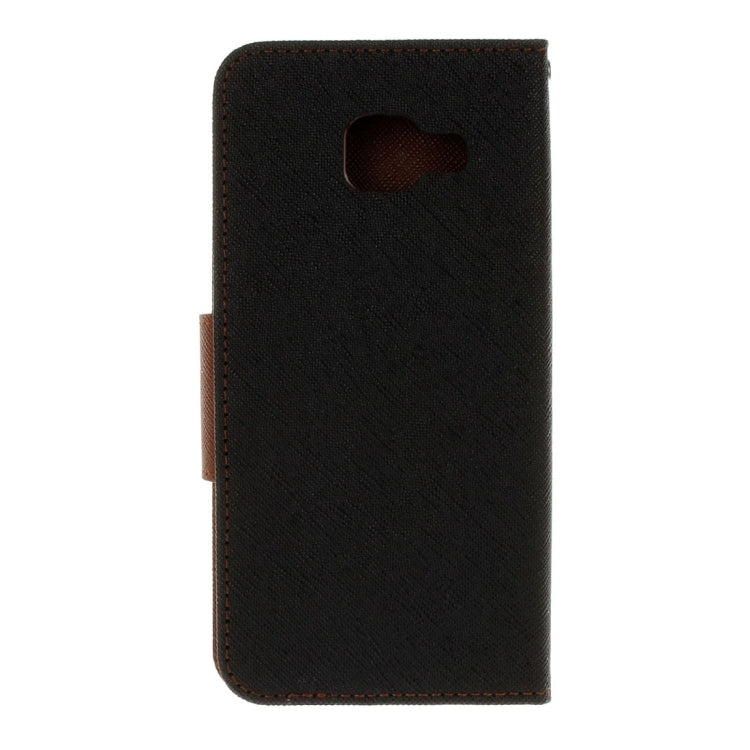 For Galaxy J5 Prime Cross Texture Leather Case with Card Slots & Holder & Wallet