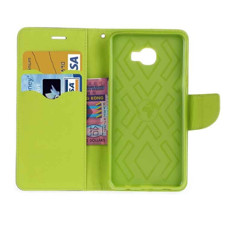 For Galaxy C7 Pro Cross Texture Leather Case with Card Slots & Holder & Wallet