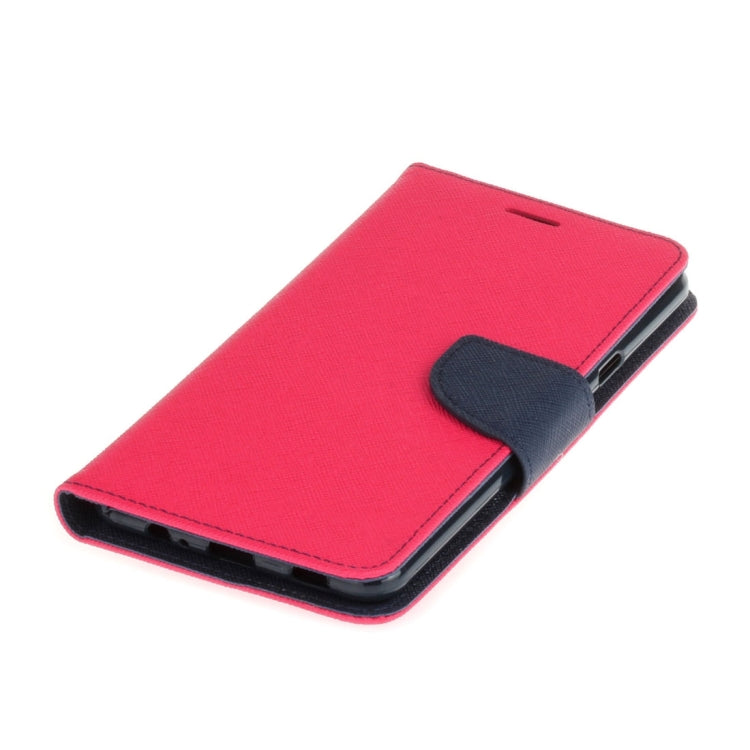 For Galaxy C7 Pro Cross Texture Leather Case with Card Slots & Holder & Wallet