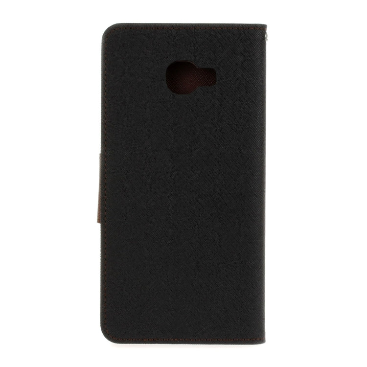 For Galaxy C7 Pro Cross Texture Leather Case with Card Slots & Holder & Wallet