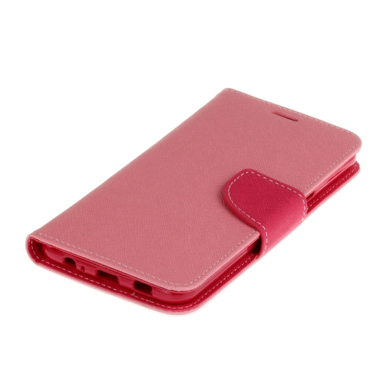 For Galaxy C5 Pro Cross Texture Leather Case with Card Slots & Holder & Wallet