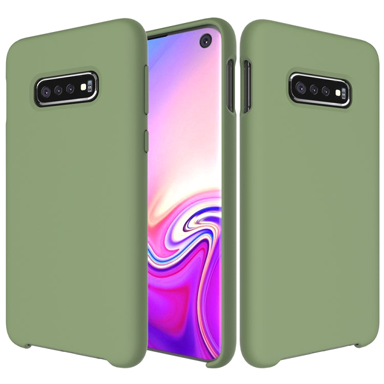 Shockproof Solid Color Liquid Silicone Case for Galaxy S10e
