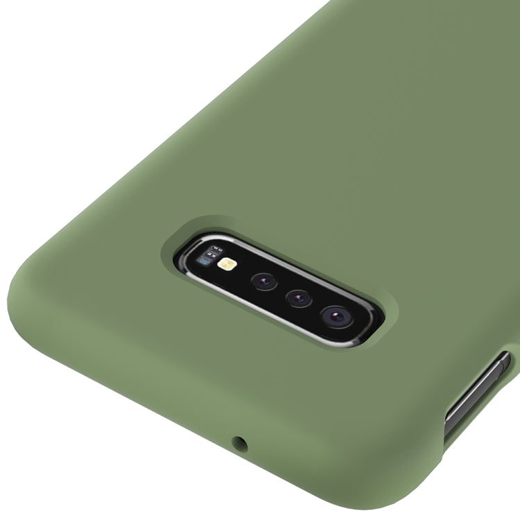 Shockproof Solid Color Liquid Silicone Case for Galaxy S10e