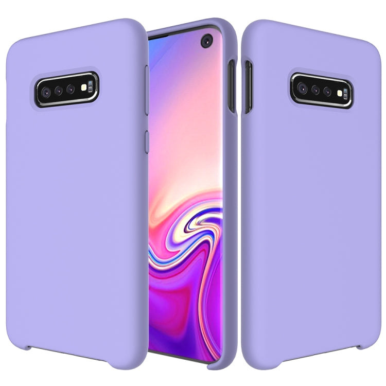 Shockproof Solid Color Liquid Silicone Case for Galaxy S10e