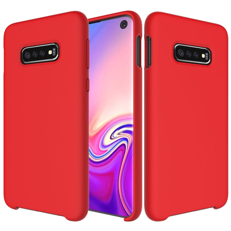 Shockproof Solid Color Liquid Silicone Case for Galaxy S10e