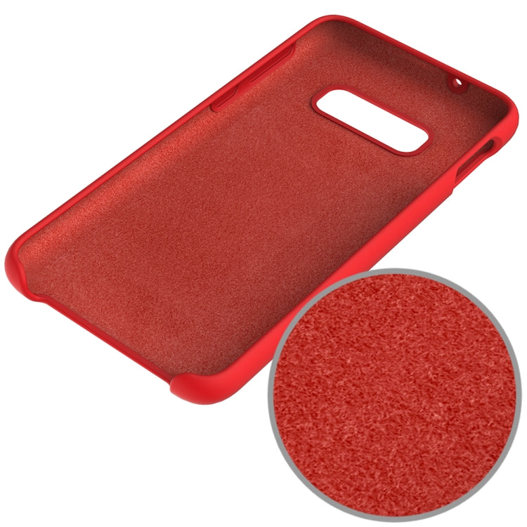 Shockproof Solid Color Liquid Silicone Case for Galaxy S10e