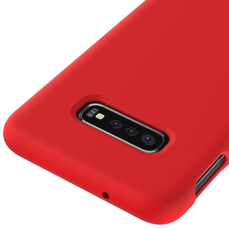 Shockproof Solid Color Liquid Silicone Case for Galaxy S10e
