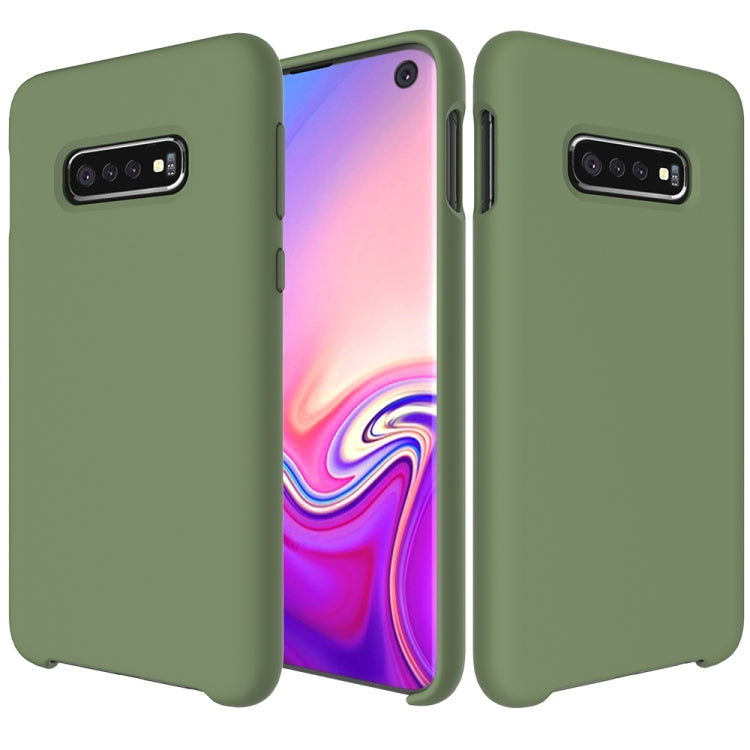 Shockproof Solid Color Liquid Silicone Case for Galaxy S10