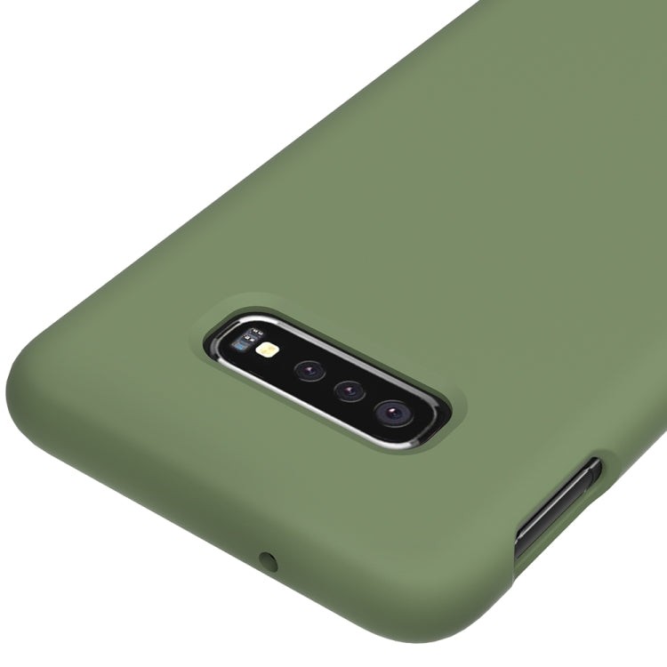 Shockproof Solid Color Liquid Silicone Case for Galaxy S10