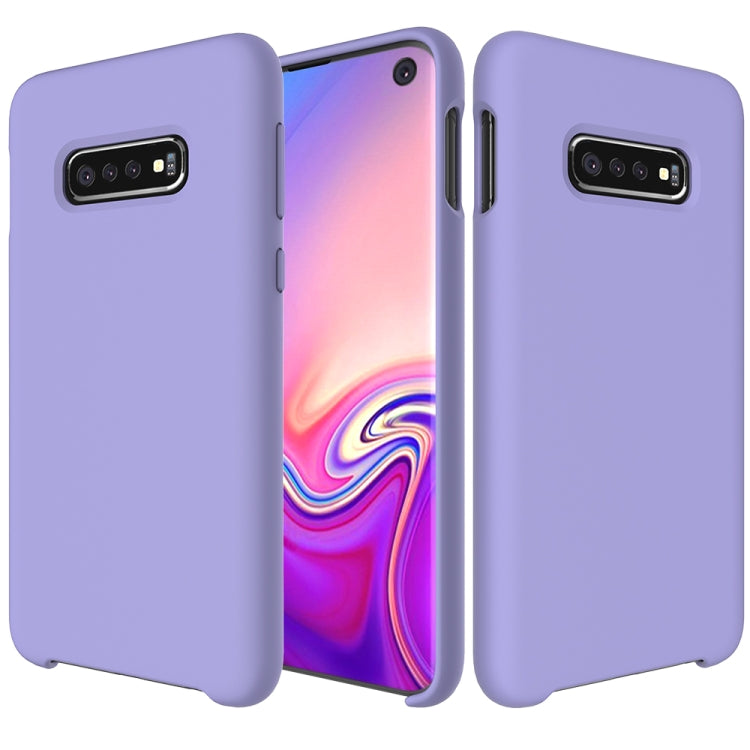 Shockproof Solid Color Liquid Silicone Case for Galaxy S10