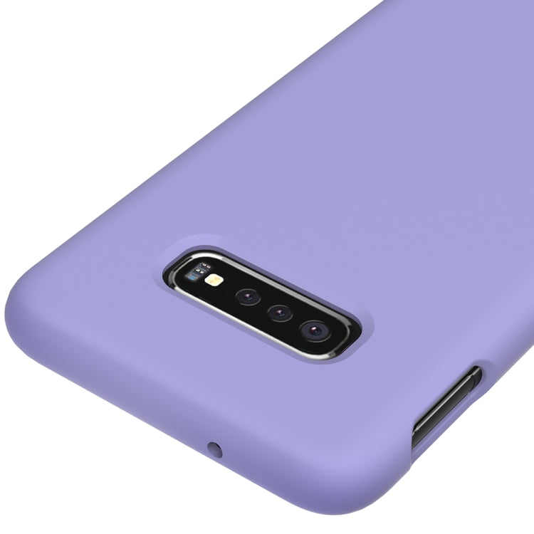 Shockproof Solid Color Liquid Silicone Case for Galaxy S10