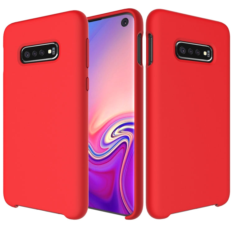 Shockproof Solid Color Liquid Silicone Case for Galaxy S10