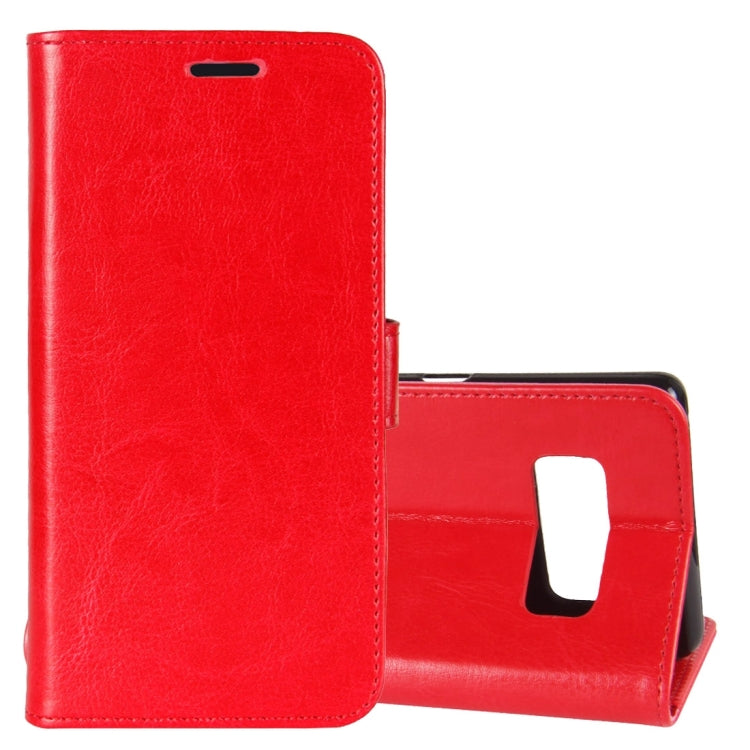 For Galaxy Note 8 Crazy Horse Texture PU +TPU Horizontal Flip Leather Case with Holder & Card Slots & Wallet & Photo Frame