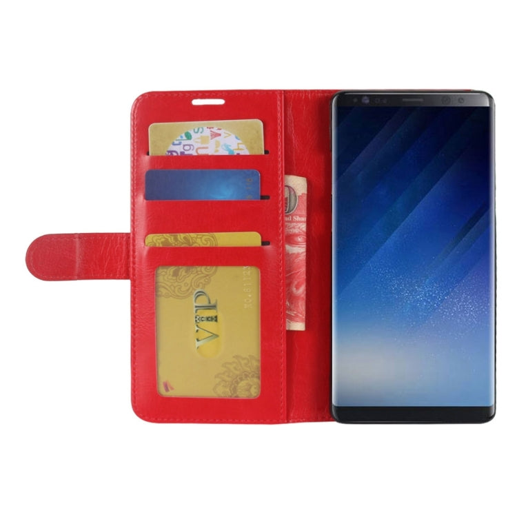 For Galaxy Note 8 Crazy Horse Texture PU +TPU Horizontal Flip Leather Case with Holder & Card Slots & Wallet & Photo Frame