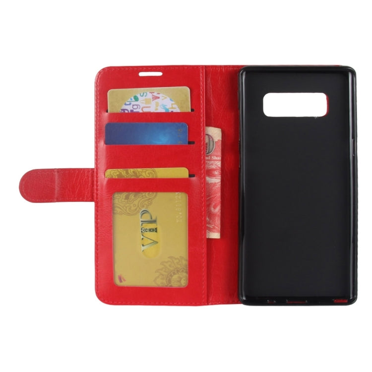 For Galaxy Note 8 Crazy Horse Texture PU +TPU Horizontal Flip Leather Case with Holder & Card Slots & Wallet & Photo Frame