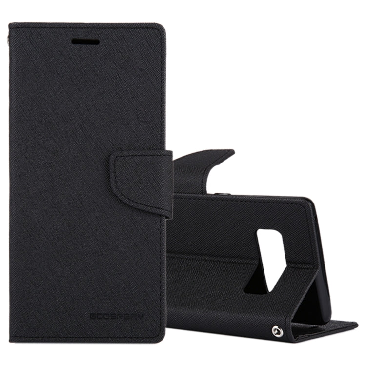 GOOSPERY FANCY DIARY for Galaxy Note 8 Cross Texture Horizontal Flip Leather Case with Card Slots & Wallet & Holder