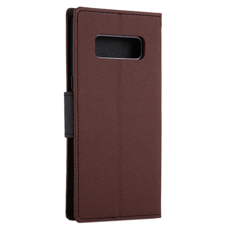 GOOSPERY FANCY DIARY for Galaxy Note 8 Cross Texture Horizontal Flip Leather Case with Card Slots & Wallet & Holder