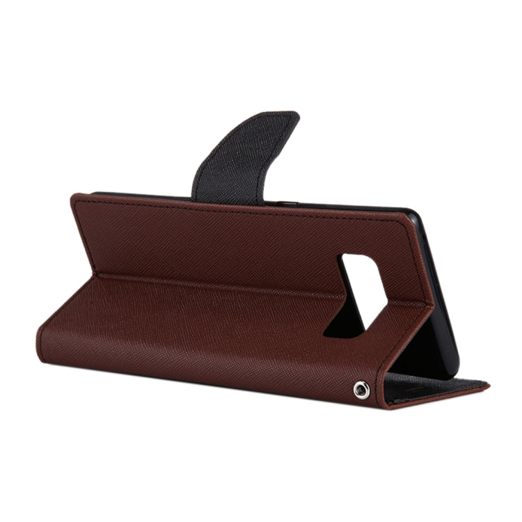 GOOSPERY FANCY DIARY for Galaxy Note 8 Cross Texture Horizontal Flip Leather Case with Card Slots & Wallet & Holder