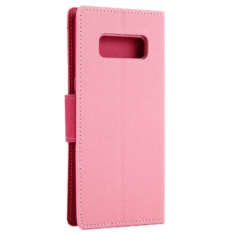GOOSPERY FANCY DIARY for Galaxy Note 8 Cross Texture Horizontal Flip Leather Case with Card Slots & Wallet & Holder