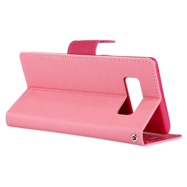 GOOSPERY FANCY DIARY for Galaxy Note 8 Cross Texture Horizontal Flip Leather Case with Card Slots & Wallet & Holder
