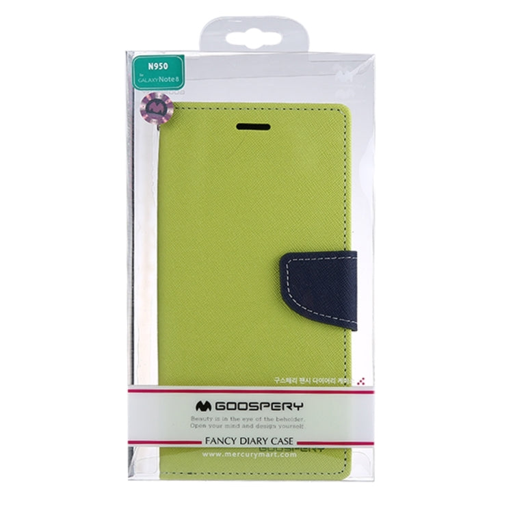 GOOSPERY FANCY DIARY for Galaxy Note 8 Cross Texture Horizontal Flip Leather Case with Card Slots & Wallet & Holder